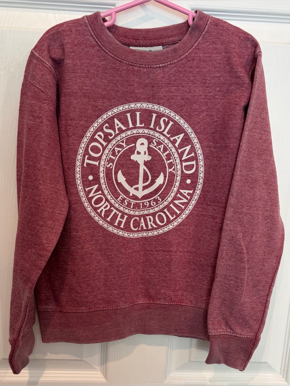 Topsail Island NC Crewneck Sweatshirt Kids Size small